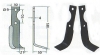 Fräsmesser für Agria 2100, linke Ausführung (300101)