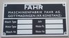 Fahr Holmschild KT10D (118612-KT)